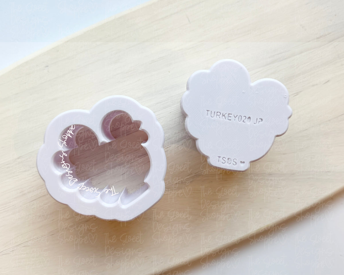 Cake Pop Maker - Turkey Frosted Cracked - Cake Pop Maker Set ( Cutter & Pusher) - The Sweet Designs Shoppe - TSDS - - ALL,Animal,Animals,Cake Pop,cakepop,new,Popper,Promocode,STL,thanksgiving