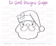 Cake Pop Maker - Vintage Santa Face - Cake Pop Maker Set ( Cutter & Pusher) - The Sweet Designs Shoppe - TSDS - - ALL,Cake Pop,cakepop,Christmas,Christmas / Winter,new,Popper,Promocode,STL