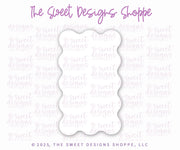 Cake Pop Maker - Wavy Rectangular Plaque - Cake Pop Maker Set ( Cutter & Pusher) - The Sweet Designs Shoppe - TSDS - - ALL,Baby,babyshower,back to school,basic,Basic Shapes,BasicShapes,Bridal,Bridal Shower,BTS,Cake Pop,cakepop,Christmas,Christmas / Winter,dad,Fall,halloween,Love,MOM,mother,mothers,Mothers Day,Popper,Promocode,School,School / Graduation,STL,Teacher Appreciation,thanksgiving,valentine,Valentine's,Wedding,Wedding Favors
