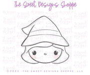 Cake Pop Maker - Witch Face with Folded Hat - Cake Pop Maker Set ( Cutter & Pusher) - The Sweet Designs Shoppe - TSDS - - ALL,Cake Pop,cakepop,halloween,Popper,Promocode,STL,Witch,witch hat