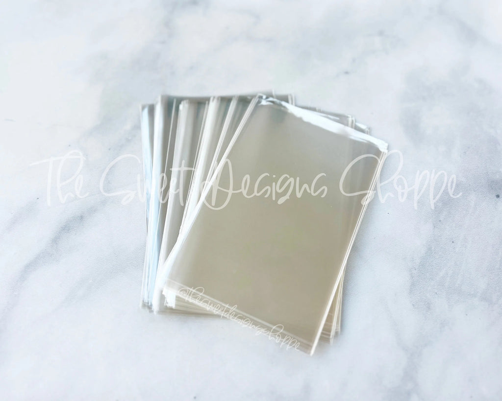 Cellophane Bags - Cellophane Bags - Flat - Seamless - Clear (100 Bags) - Sweet Designs Shoppe - 4" x 6" (100 Bags) - ALL, cellophane, Cellophane Bags, Packaging, Packaging Supplies, Promocode