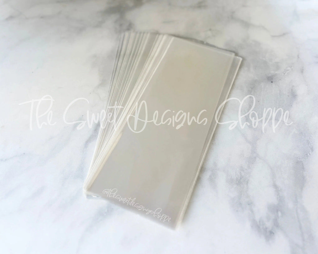 Cellophane Bags - Cellophane Bags - Flat - Seamless - Clear (100 Bags) - The Sweet Designs Shoppe - 5" x 12" (100 Bags) - ALL, cellophane, Cellophane Bags, Packaging, Packaging Supplies, Promocode