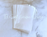 Cellophane Bags - Cellophane Bags - Flat - Seamless - Clear (100 Bags) - The Sweet Designs Shoppe - TSDS - 5" x 8" (100 Bags) - ALL,cellophane,Cellophane Bags,Decorating,Packaging,Packaging Supplies,Promocode