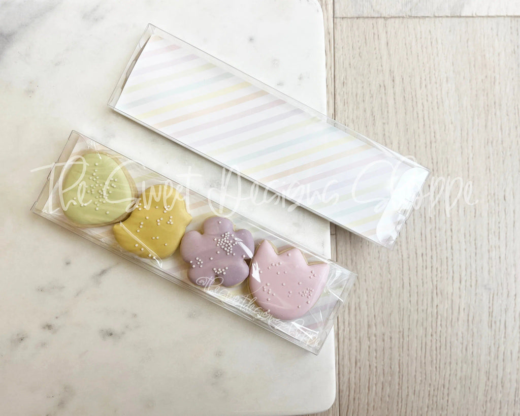 Clear Boxes - Clear Boxes - Size: 2-3/8" x 8-3/8" x 5/8" ( W, L, H) - (Set of 25 Boxes) - The Sweet Designs Shoppe - TSDS - - ALL,box,Boxes,Clear Boxes,Pack,Packaging,Packaging Supplies,PET,Promocode,toolbox