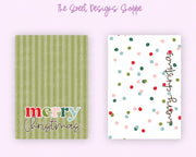 Cookie Card - Cookie Card : "Merry Christmas - Polka Dots" - Size: 3.5" x 5" - Set of 25 - Sturdy Card Stock (Heavyweight 18pt) - The Sweet Designs Shoppe - TSDS - - ALL,Christmas,Christmas / Winter,Cookie Card,new,Promocode