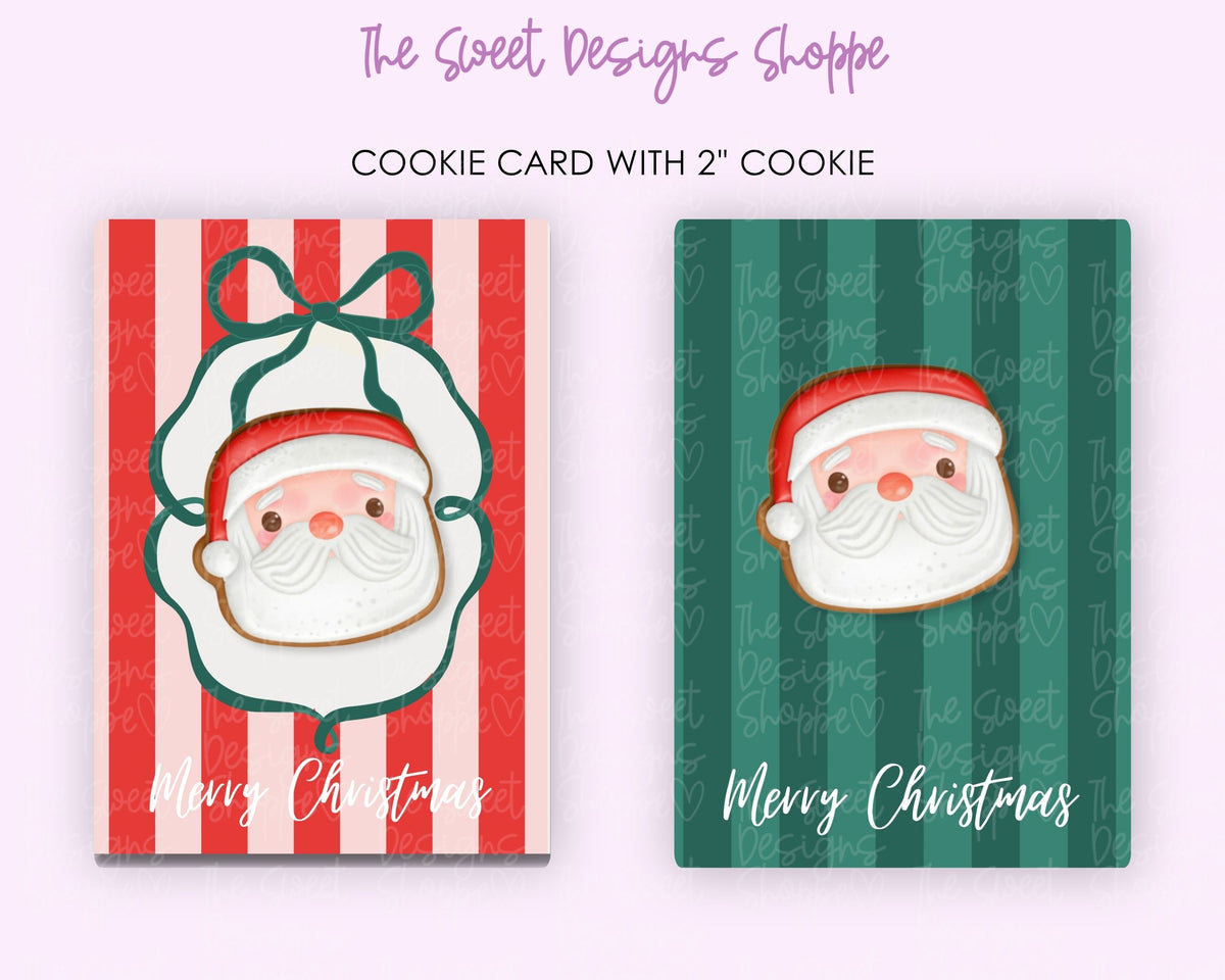Cookie Card - Cookie Card : "Merry Christmas" - Size: 3.5" x 5" - Set of 25 - Sturdy Card Stock (Heavyweight 18pt) - The Sweet Designs Shoppe - TSDS - - ALL,Christmas,Christmas / Winter,Cookie Card,new,Promocode