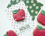 Cookie Card - Cookie Card : "PICKED a better teacher" - Size: 3.5" x 5" - Set of 25 - Sturdy Card Stock (Heavyweight 18pt ) - The Sweet Designs Shoppe - TSDS - - ALL,back to school,BTS,Cookie Card,Promocode,School,School / Graduation,Teacher,Teacher Appreciation
