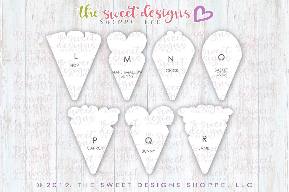 Cookie Cutters - 11.5" Easter Platter Set - Cookie Cutter(s) - The Sweet Designs Shoppe - TSDS - - ALL,Cookie Cutter,Easter,Easter / Spring,Promocode,regular sets,set,STL