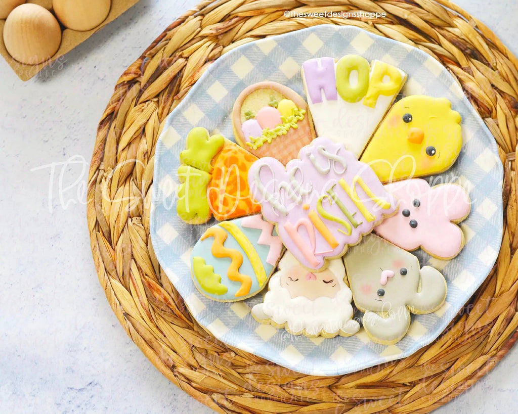 Cookie Cutters - 11.5" Easter Platter Set - Cookie Cutter(s) - The Sweet Designs Shoppe - TSDS - - ALL,Cookie Cutter,Easter,Easter / Spring,Promocode,regular sets,set,STL