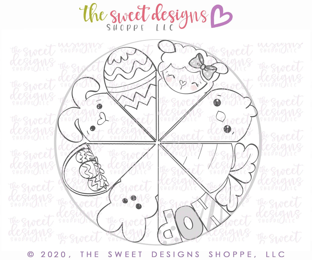 Cookie Cutters - 11.5" Easter Platter Set - Cookie Cutter(s) - The Sweet Designs Shoppe - TSDS - - ALL,Cookie Cutter,Easter,Easter / Spring,Promocode,regular sets,set,STL