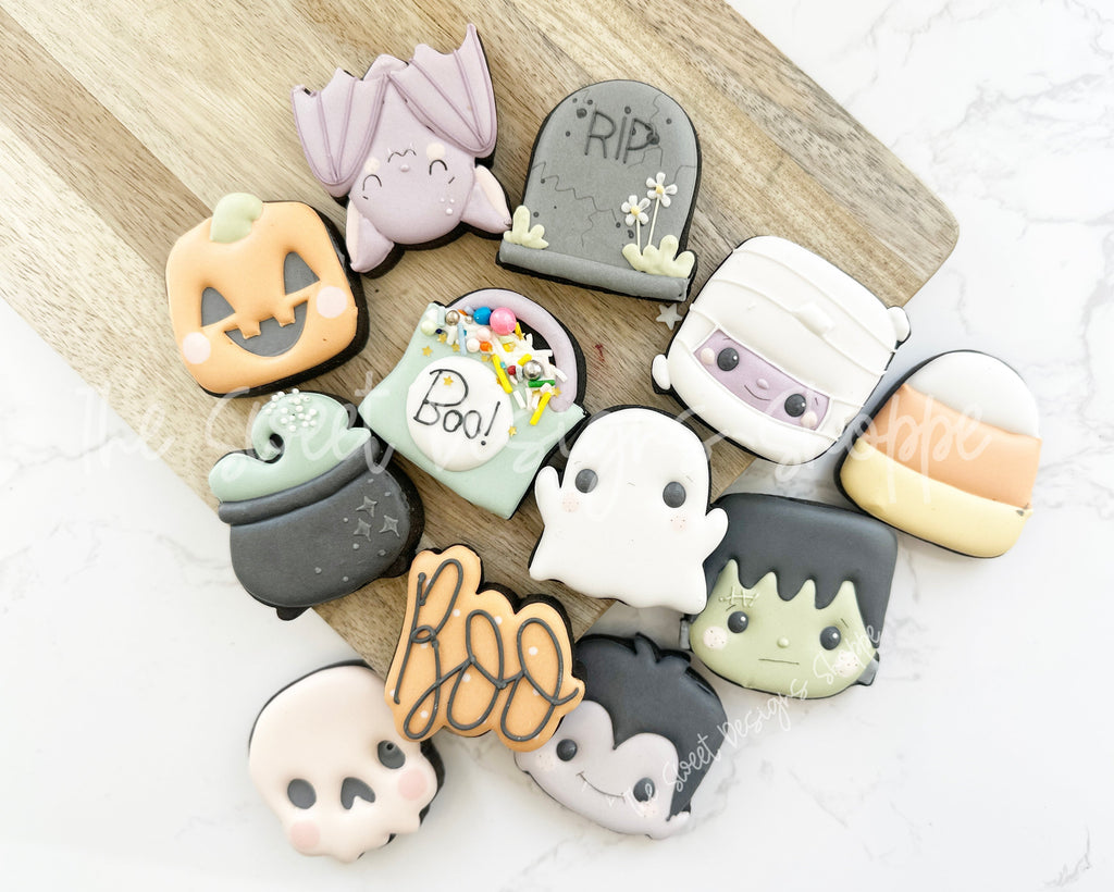 Cookie Cutters - 12 Days of Halloween Chunky Set - Set of 12 Cookie Cutters - The Sweet Designs Shoppe - TSDS - - ALL,Cookie Cutter,halloween,Halloween set,Halloween Sets,Mini Set,Mini Sets,Promocode,regular sets,set,sets,STL