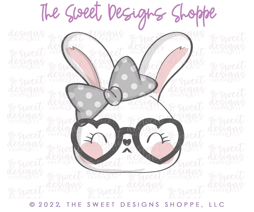 Cookie Cutters - 2022 Girly Bunny Face - Cookie Cutter - Sweet Designs Shoppe - - ALL, Animal, Animals, Animals and Insects, bunny, Cookie Cutter, easter, Easter / Spring, Promocode