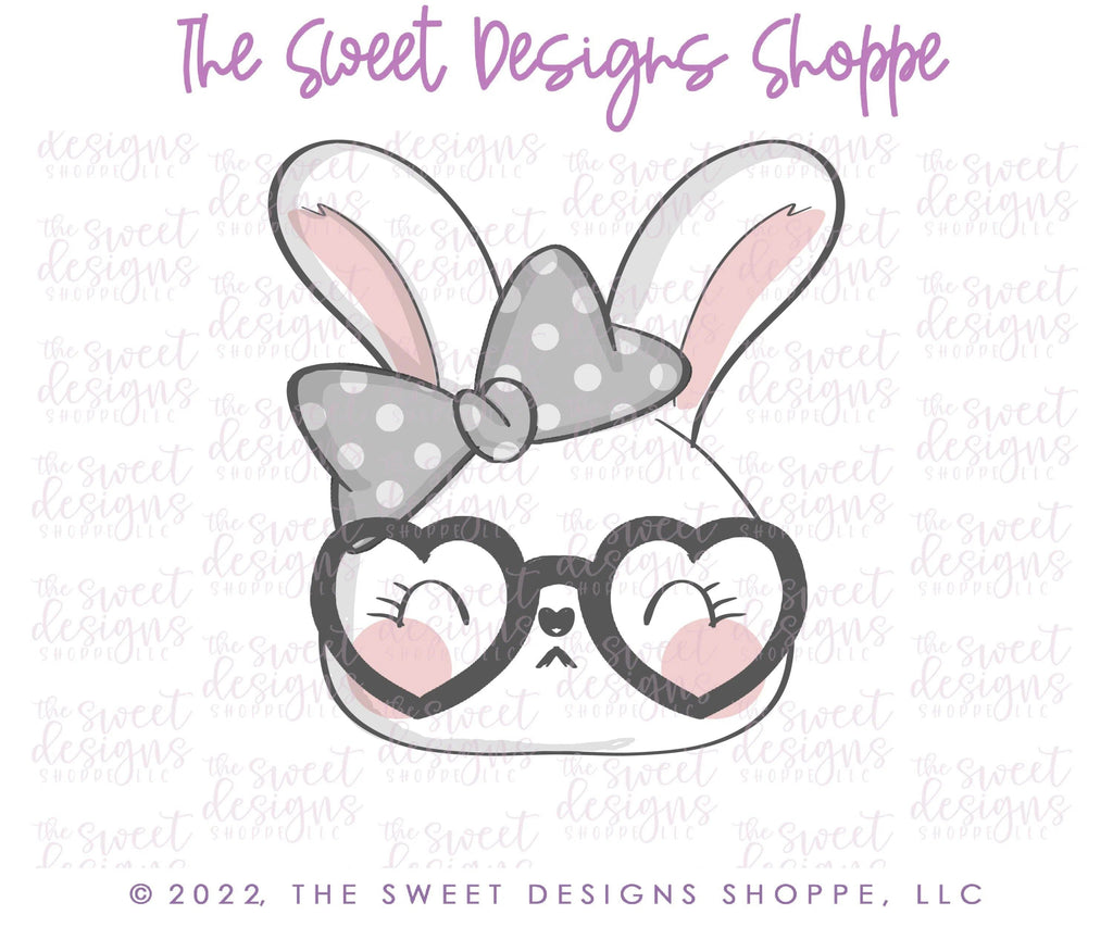 Cookie Cutters - 2022 Girly Bunny Face - Cookie Cutter - The Sweet Designs Shoppe - - ALL, Animal, Animals, Animals and Insects, bunny, Cookie Cutter, easter, Easter / Spring, Promocode