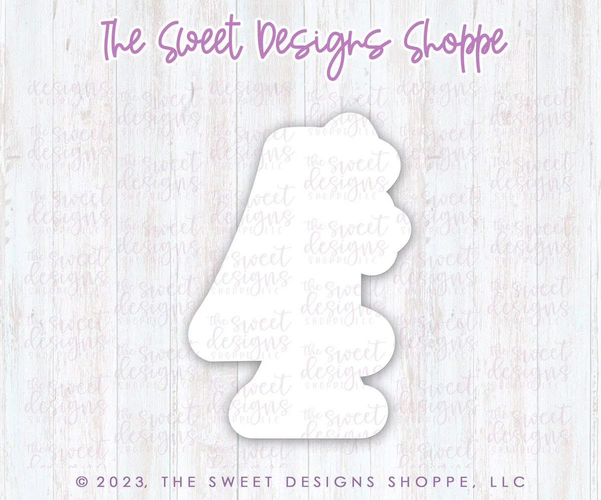 Cookie Cutters - 4 with Stars - Cookie Cutter - The Sweet Designs Shoppe - TSDS - - ALL,Birthday,Cookie Cutter,Font,Fonts,kid,kids,Lettering,letters and numbers,number,numbers,NumberSet,Promocode,Series021,STL,text