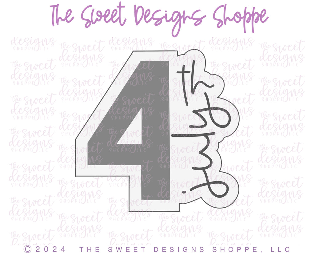 Cookie Cutters - 4th of July Cookie Cutters Set - Set of 4 Cookie Cutters - The Sweet Designs Shoppe - TSDS - - 4th,4th July,4th of July,ALL,Cookie Cutter,Mini Sets,Patriotic,Promocode,regular sets,set,STL,USA