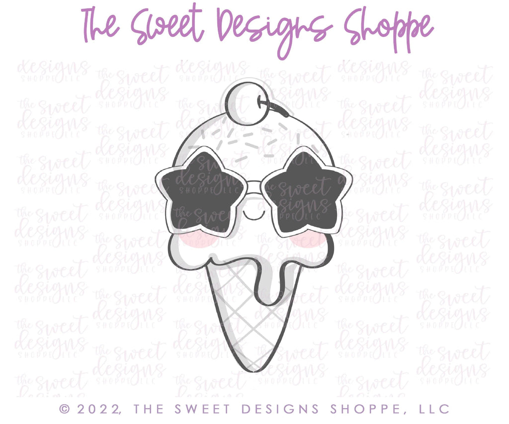 Cookie Cutters - 4th of July Ice Cream Cone - Cookie Cutter - Sweet Designs Shoppe - - 4th, 4th July, 4th of July, ALL, cone, Cookie Cutter, Food, Food & Beverages, Ice Cream, icecream, Patriotic, pop, popscicle, Promocode, Sweet, Sweets, valentine, valentines