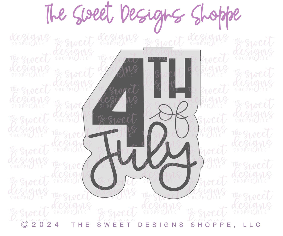 Cookie Cutters - 4th of July Plaque - Cookie Cutter - The Sweet Designs Shoppe - TSDS - - 4th,4th July,4th of July,ALL,Cookie Cutter,handlettering,Patriotic,Patriotric,Plaque,Plaques,PLAQUES HANDLETTERING,Promocode,STL,USA