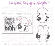Cookie Cutters - 6-7 Easter bruh Set - Set of 4 - Cookie Cutters - The Sweet Designs Shoppe - TSDS - - 67,ALL,Animal,Animals,Animals and Insects,Cookie Cutter,Easter,Easter / Spring,PLAQUES HANDLETTERING,Promocode,regular sets,set,STL