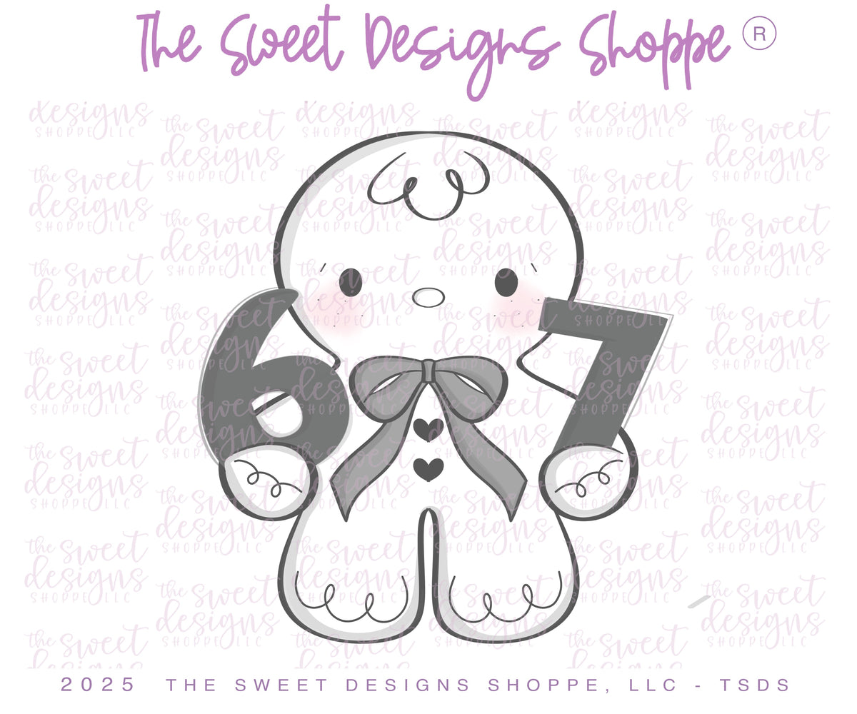 Cookie Cutters - 6 - 7 GingerBoy - Cookie Cutter - The Sweet Designs Shoppe - TSDS - - 67,ALL,Christmas,Christmas / Winter,Cookie Cutter,Ginger boy,ginger bread,Ginger girl,Gingerboy,gingerbread,gingerbread man,Gingergirl,Promocode,STL