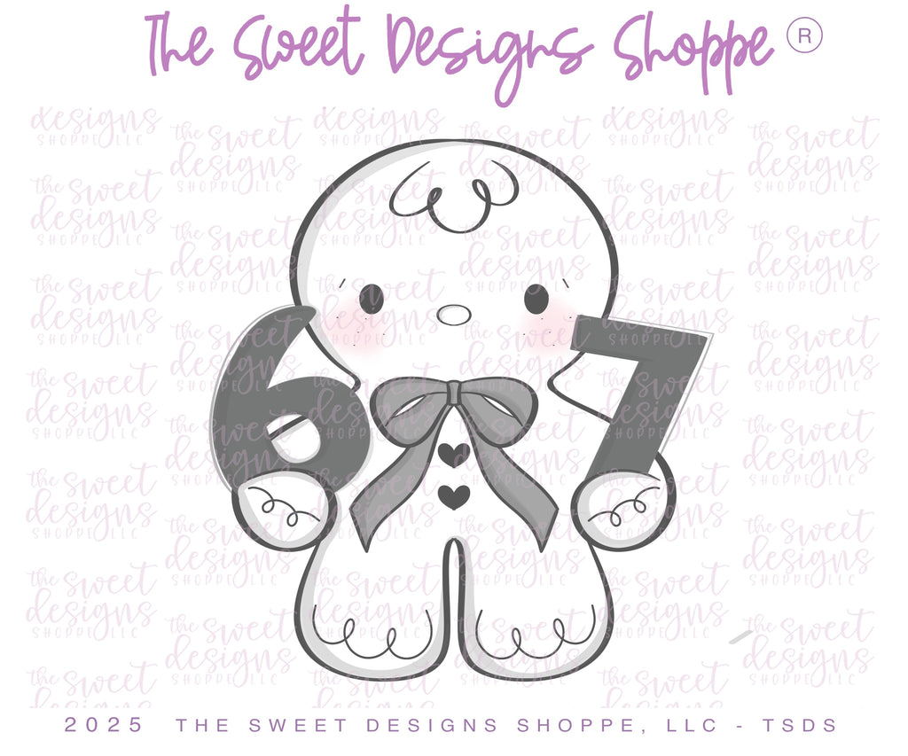 Cookie Cutters - 6 - 7 GingerBoy - Cookie Cutter - The Sweet Designs Shoppe - TSDS - - 67,ALL,Christmas,Christmas / Winter,Cookie Cutter,Ginger boy,ginger bread,Ginger girl,Gingerboy,gingerbread,gingerbread man,Gingergirl,new,Promocode,STL