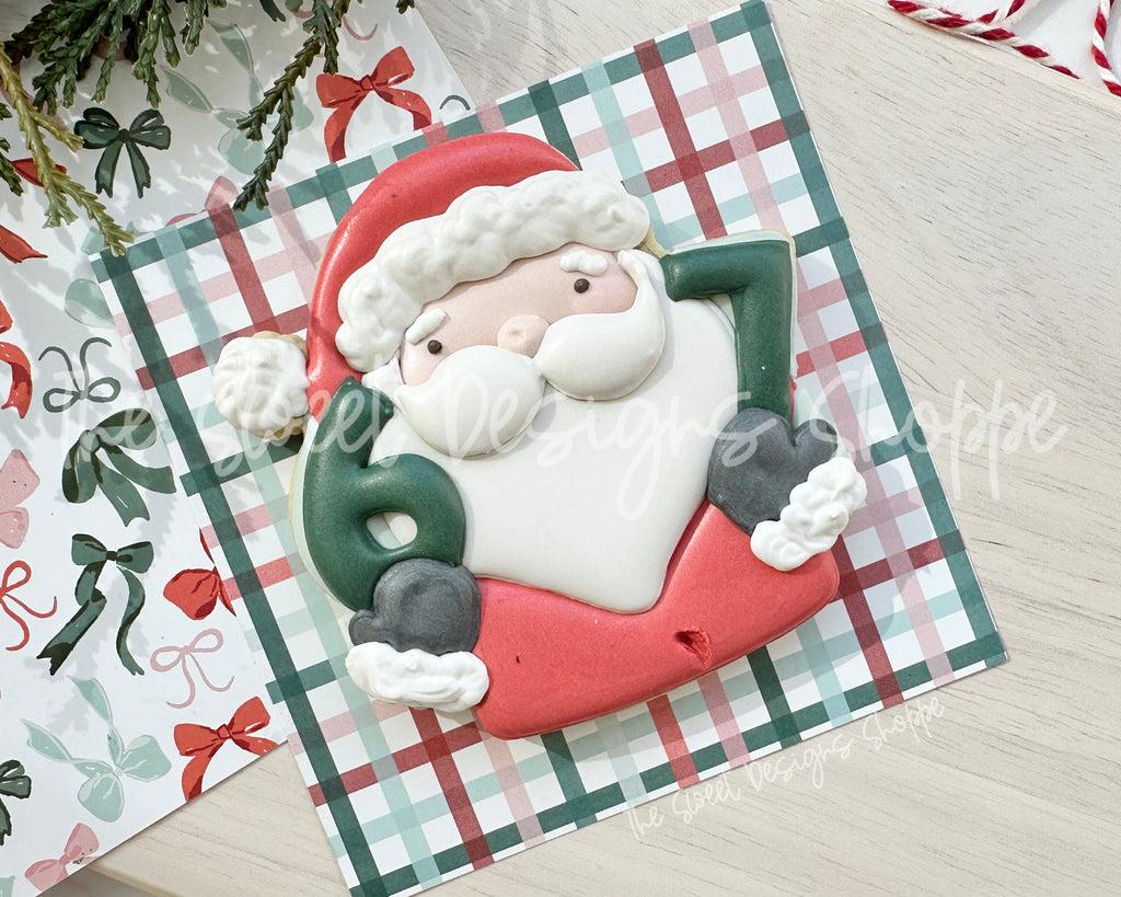 Cookie Cutters - 6 - 7 Santa - Cookie Cutter - The Sweet Designs Shoppe - TSDS - - 67,ALL,Christmas,Christmas / Winter,Cookie Cutter,new,Promocode,Santa,Santa Claus,STL