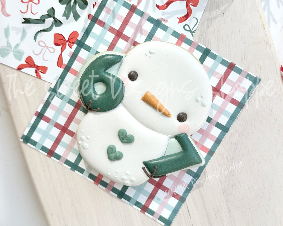 Cookie Cutters - 6 - 7 Snowman - Cookie Cutter - The Sweet Designs Shoppe - TSDS - - 67,ALL,Christmas,Christmas / Winter,Cookie Cutter,Promocode,Snowman,STL