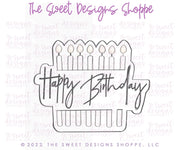 Cookie Cutters - 6 B's Creations: "Birthday" Class Cookie Cutters Set - Set of 6 Cookie Cutters - Online class not included - The Sweet Designs Shoppe - TSDS - - 6b,6bs,6bscreations,ALL,balloons,Birthay class,Birthday,Birthday Hat,birthday set,Brittany Geil,cake,candles,class,Cookie Cutter,geil,happybirthdday,online,Promocode,regular sets,set,sets,STL