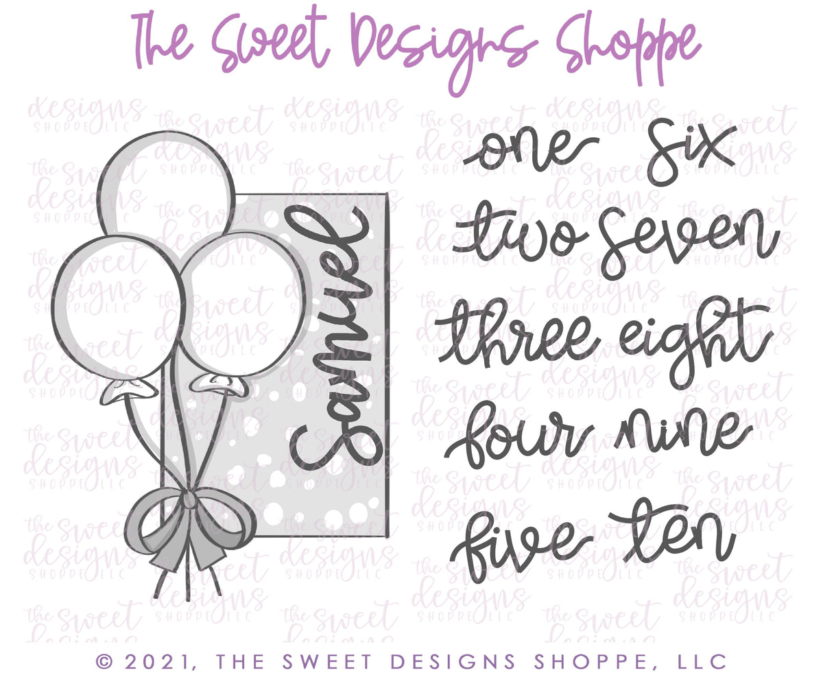 Cookie Cutters - 6 B's Creations: "Birthday" Class Cookie Cutters Set - Set of 6 Cookie Cutters - Online class not included - The Sweet Designs Shoppe - TSDS - - 6b,6bs,6bscreations,ALL,balloons,Birthay class,Birthday,Birthday Hat,birthday set,Brittany Geil,cake,candles,class,Cookie Cutter,geil,happybirthdday,online,Promocode,regular sets,set,sets,STL