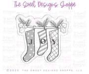 Cookie Cutters - 6 B's Creations - Muted Christmas - Set of 5 Cutters - Online Class not Included - Cookie Cutters - The Sweet Designs Shoppe - TSDS - - 6b,6bs,6bscreations,ALL,Brittany Geil,Christmas,Christmas / Winter,Christmas Cookies,class,Class chirtmas,Cookie Cutter,geil,muted christmas,online,Promocode,set,sets,stocking set,StockingChistmas