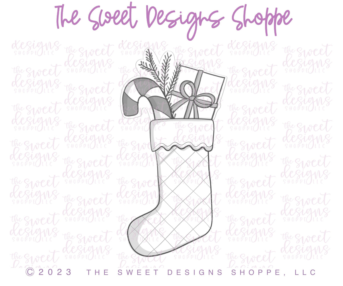 Cookie Cutters - 6 B's Creations - Muted Christmas - Set of 5 Cutters - Online Class not Included - Cookie Cutters - The Sweet Designs Shoppe - TSDS - - 6b,6bs,6bscreations,ALL,Brittany Geil,Christmas,Christmas / Winter,Christmas Cookies,class,Class chirtmas,Cookie Cutter,geil,muted christmas,online,Promocode,set,sets,stocking set,StockingChistmas