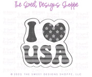 Cookie Cutters - 6 B's Creations: "Retro Patriotic" Class Cookie Cutters Set - Set of 9 Cookie Cutters - Online class not included. - The Sweet Designs Shoppe - TSDS - - 4th,4th of July,6b,6bs,6bscreations,ALL,Brittany Geil,class,Cookie Cutter,geil,online,Patriotic,Patriotric,Promocode,regular sets,set,sets,STL,Summer,USA