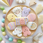 Cookie Cutters - 6 B's Creations: Teaching Partners Class - Easter Platter With Hop Plaque - Set of 6 Cutters - Online Class not Included - The Sweet Designs Shoppe - TSDS - - 6b,6bs,6bscreations,ALL,Brittany Geil,class,Cookie Cutter,Easter,Easter / Spring,easter hop plaque,geil,online,Promocode,set,set of 2,sets,STL