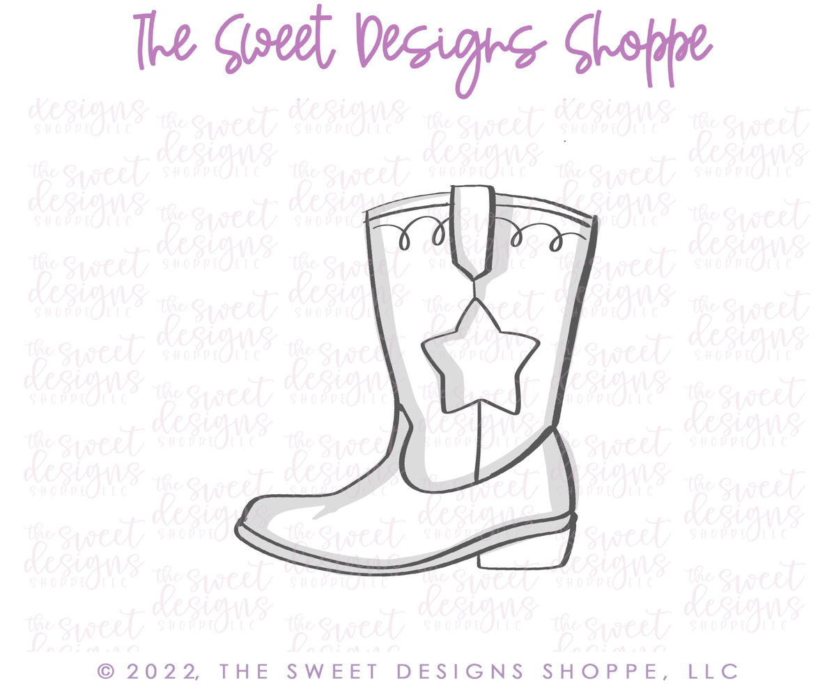 Cookie Cutters - 6 B's Creations: Teaching Partners Class - Giddy Up! - Set of 7 MidSize Cutters - Online Class not Included - The Sweet Designs Shoppe - TSDS - - 6b,6bs,6bscreations,ALL,Brittany Geil,class,Cookie Cutter,Cow,Cowboy,cowgirl,cowgirl set,geil,online,Patriotic,Patriotric,Promocode,rodeo,set,sets,STL,USA