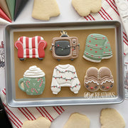 Cookie Cutters - 6 B's Creations: Teaching Partners Class - Hallmark Movie Party - Set of 6 Cutters - Online Class not Included - The Sweet Designs Shoppe - TSDS - - 6b,6bs,6bscreations,ALL,Animals,Brittany Geil,Christmas,Christmas / Winter,christmas hobby,christmas vintage tv,Cookie Cutter,Fall,Fall / Thanksgiving,geil,Hallmark Movie Party,Hobbies,new,online,Promocode,set,sets,STL,teaching partners,thanks,thanksgiving,tv party