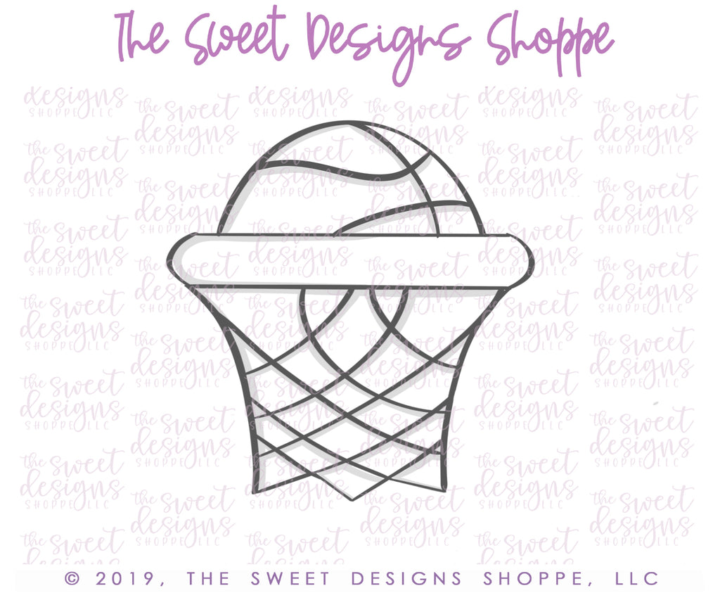 Cookie Cutters - 6 B's Creations: Teaching Partners Class - Hoop It Up - Set of 6 Mid Size Cookie Cutters - Online Class not included - The Sweet Designs Shoppe - TSDS - - 6b,6bs,6bscreations,ALL,basketball,Brittany Geil,Cookie Cutter,Food & Beverages,geil,Hoop It Up,olympic,online,Promocode,set,sport,sports,Sports sets,STL