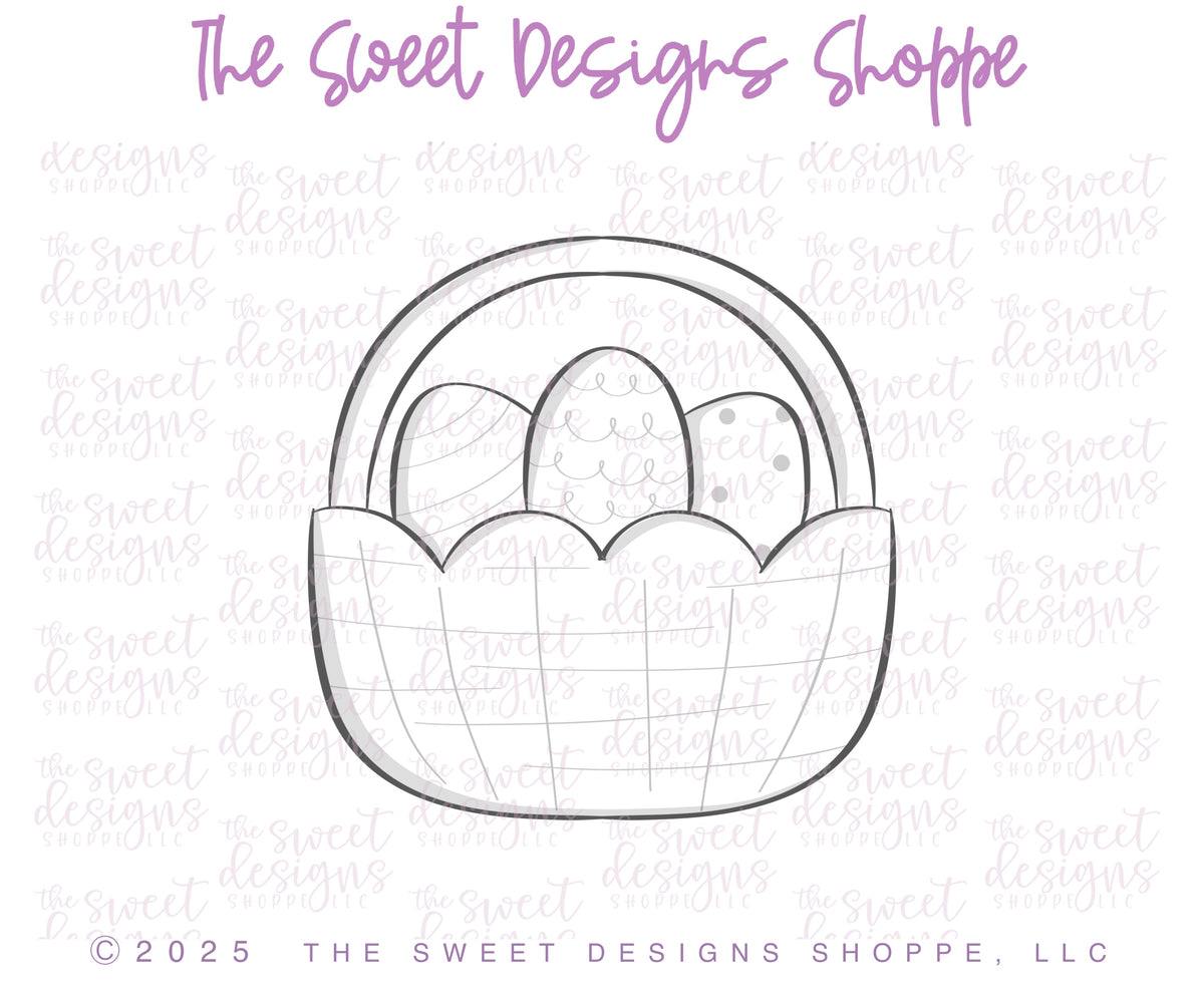 Cookie Cutters - 6 B's Creations: Teaching Partners Class - Hoppin' Good Time - Set of 6 Cutters - Online Class not Included - The Sweet Designs Shoppe - TSDS - - 6b,6bs,6bscreations,ALL,Brittany Geil,Bunny easter,Cookie Cutter,Easter,Easter / Spring,easter basket,Easter egg,Easter Set,geil,happy easter,Hoppin'Good TIme,online,Promocode,set,sets,STL
