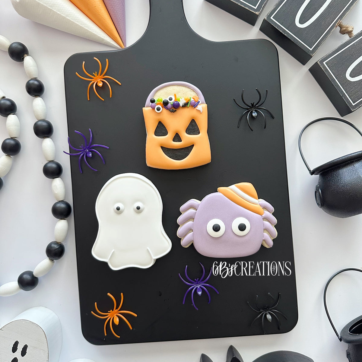 Cookie Cutters - 6 B's Creations: Teaching Partners Class - Kids Halloween 2025- Set of 3 Cookie Cutters - Online Class not Included - The Sweet Designs Shoppe - TSDS - - 6b,6bs,6bscreations,ALL,Brittany Geil,class,Cookie Cutter,geil,halloween,Halloween set,Halloween Sets,online,Promocode,set,sets,STL