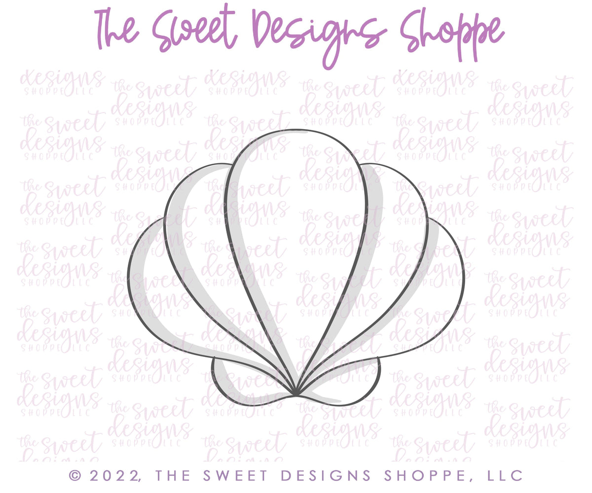Cookie Cutters - 6 B's Creations: Teaching Partners Class - Mermaid - Set of 6 Cookie Cutters - Online Class not included - The Sweet Designs Shoppe - TSDS - - 6b,6bs,6bscreations,ALL,Brittany Geil,class,Cookie Cutter,geil,mermaid,ocean,online,Promocode,set,sets,STL,Teaching partners,under the sea