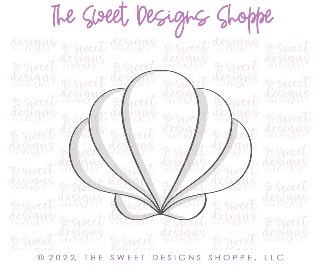 Cookie Cutters - 6 B's Creations: Teaching Partners Class - Mermaid - Set of 6 Cookie Cutters - Online Class not included - The Sweet Designs Shoppe - TSDS - - 6b,6bs,6bscreations,ALL,Brittany Geil,class,Cookie Cutter,geil,mermaid,ocean,online,Promocode,set,sets,STL,Teaching partners,under the sea