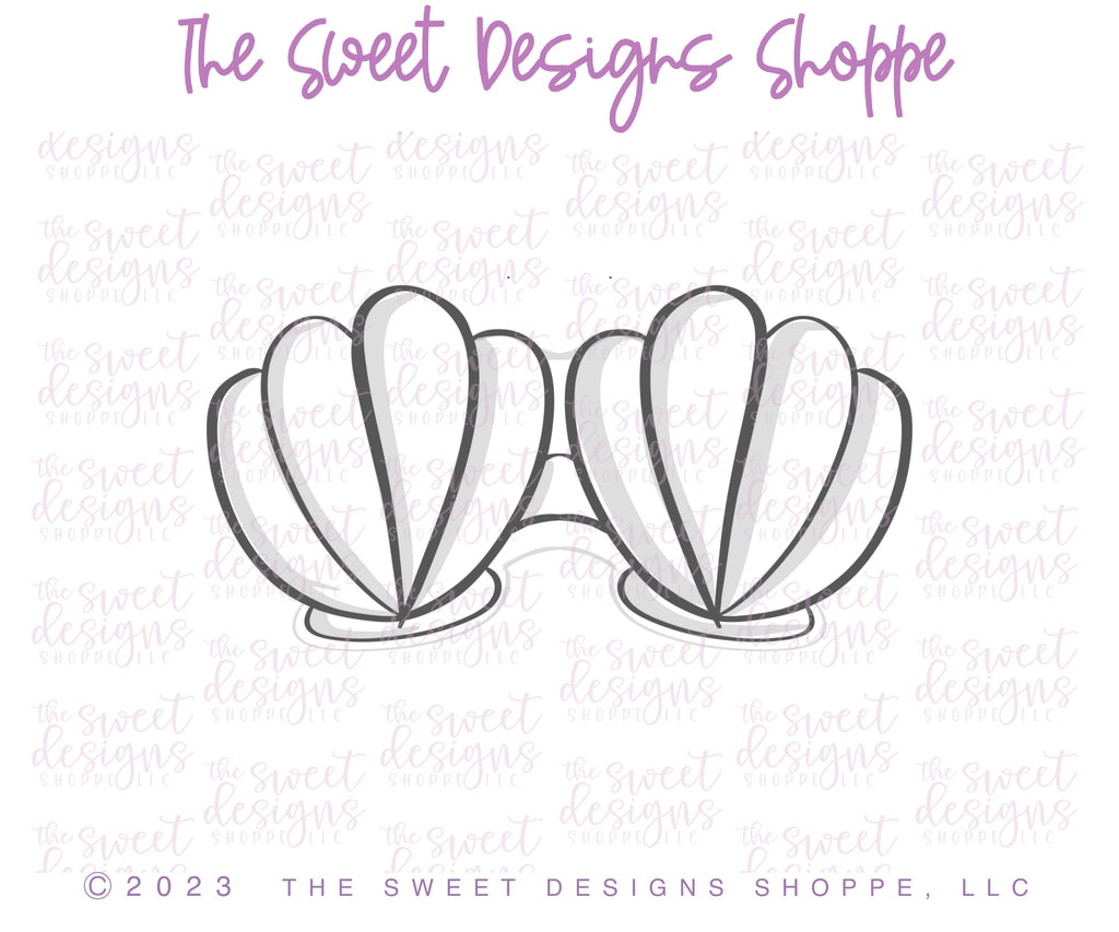 Cookie Cutters - 6 B's Creations: Teaching Partners Class - Mermaid - Set of 6 Cookie Cutters - Online Class not included - The Sweet Designs Shoppe - TSDS - - 6b,6bs,6bscreations,ALL,Brittany Geil,class,Cookie Cutter,geil,mermaid,ocean,online,Promocode,set,sets,STL,Teaching partners,under the sea