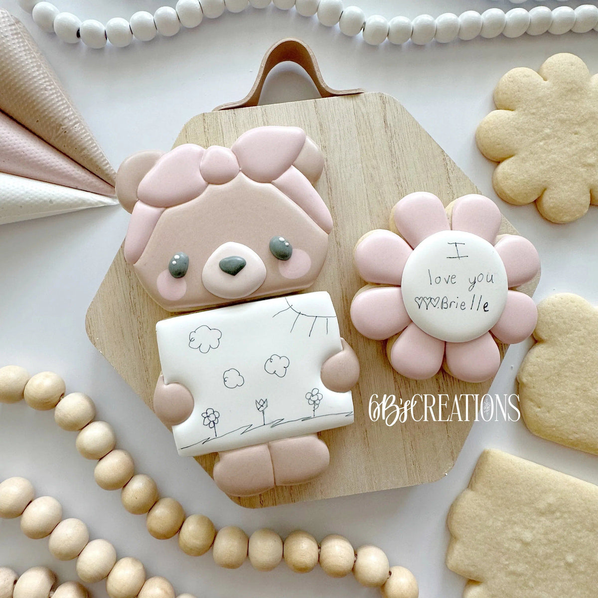Cookie Cutters - 6 B's Creations: Teaching Partners Class - Mommy & Me 2024- Set of 3 Cookie Cutters - Online Class not included - The Sweet Designs Shoppe - TSDS - - 6b,6bs,6bscreations,ALL,Brittany Geil,Cookie Cutter,geil,Love,MOM,Mom Plaque,mommy and me,mother,Mothers Day,online,Promocode,set,sets,STL