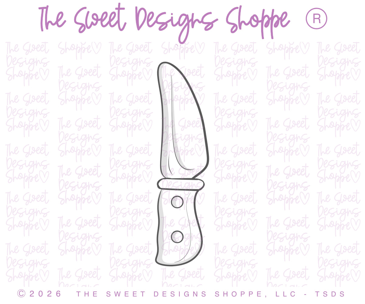 Cookie Cutters - Crime Scene Knife - Cookie Cutter - The Sweet Designs Shoppe - TSDS - - Accesories,Accessories,accessory,ALL,Clothing / Accessories,Cookie Cutter,crime,crime junky,crime scene knife,detective,knife,murder,murder mystery,Promocode,STL