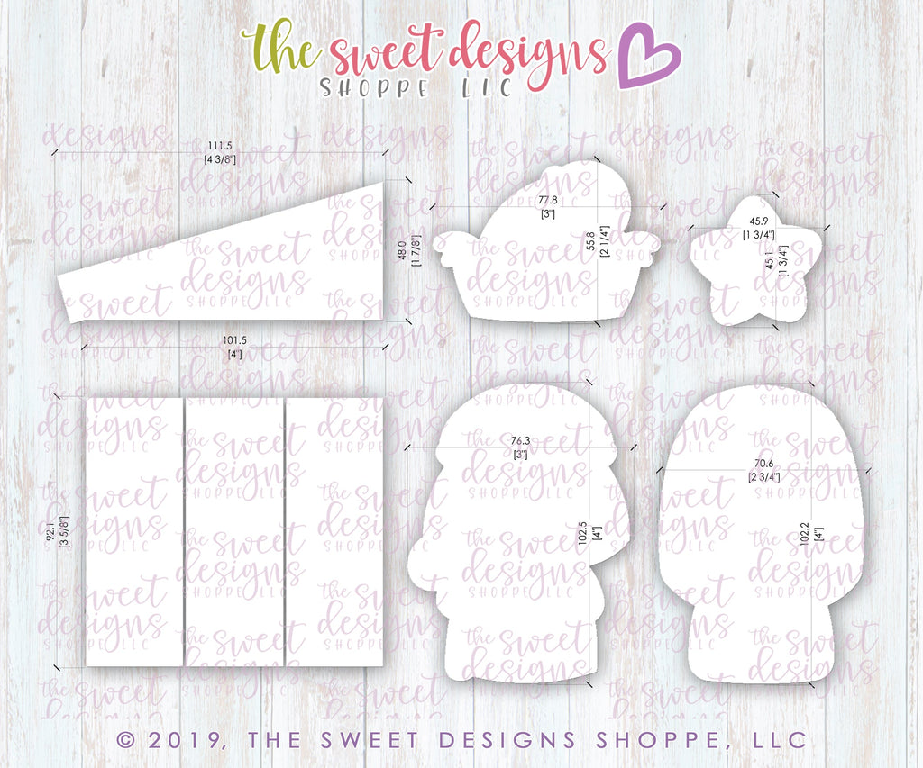 Cookie Cutters - 6 B's Creations: Teaching Partners Class - Nativity - Set of 6 Cookie Cutters - Online Class not included - The Sweet Designs Shoppe - TSDS - - 6b,6bs,6bscreations,ALL,Baby Jesus,Brittany Geil,Christmas,Christmas / Winter,Christmas Cookies,class,Cookie Cutter,geil,Joseph,Mary,Nativity,Nativity Platter,online,platter,Promocode,set,sets,STL