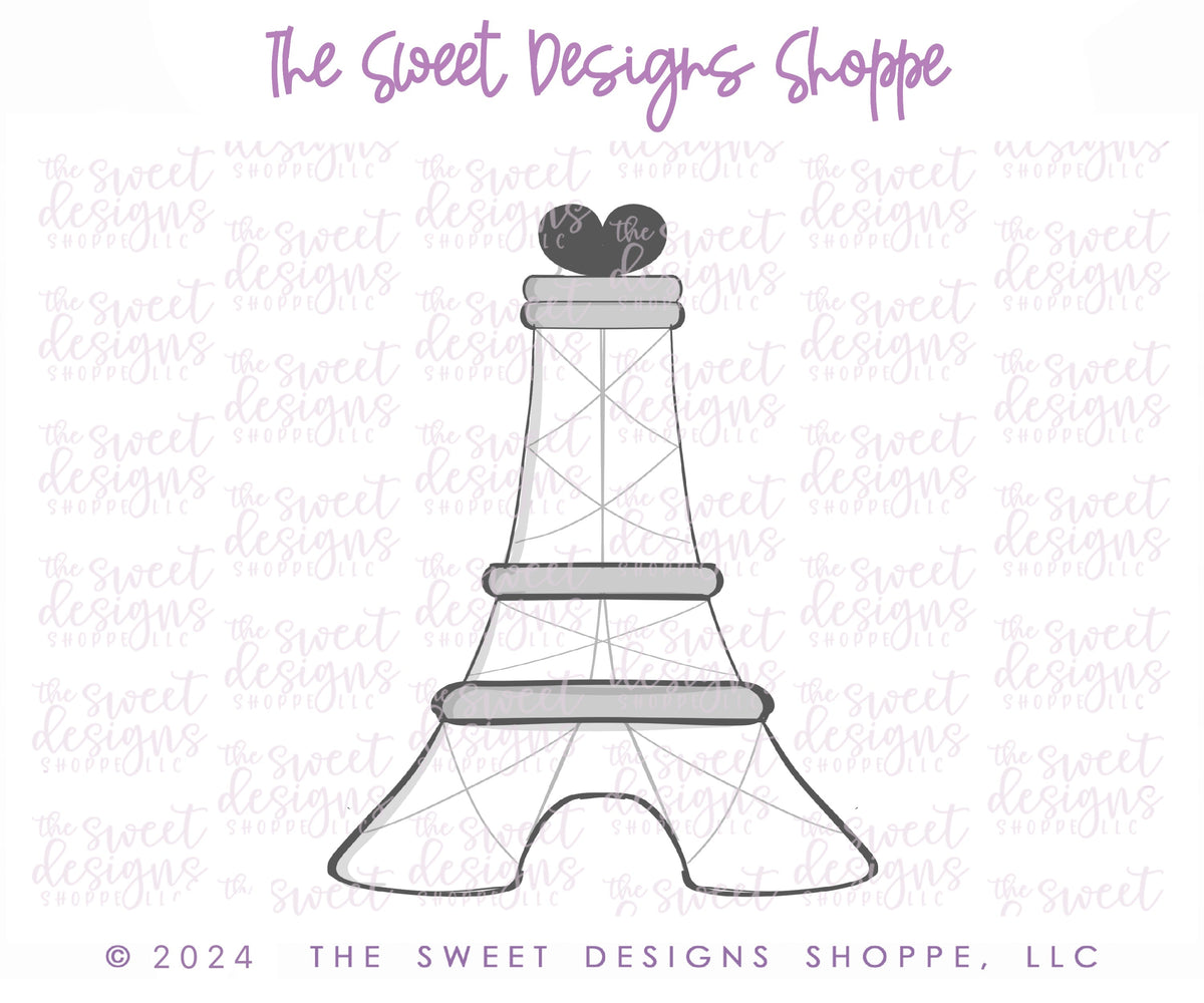 Cookie Cutters - 6 B's Creations: Teaching Partners Class - Paris Love - Set of 6 Mid Size Cookie Cutters - Online Class not included - The Sweet Designs Shoppe - TSDS - - 6b,6bs,6bscreations,ALL,Brittany Geil,Cookie Cutter,eiffel tower,French couture,geil,macaron,Macaroon,macaroon001,online,Paris,Poodle,Promocode,set,STL,valentine,Valentines,Valentines set
