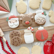 Cookie Cutters - 6 B's Creations: Teaching Partners Class - Reindeer Christmas - Set of 6 Cookie Cutters - Online Class not Included - The Sweet Designs Shoppe - TSDS - - 6b,6bs,6bscreations,ALL,Brittany Geil,Christmas,Christmas / Winter,Christmas Cookies,Christmas decoration,Christmas Tree,class,Cookie Cutter,geil,online,Promocode,set,sets,STL