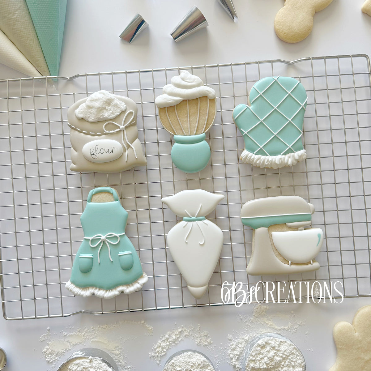 Cookie Cutters - 6 B's Creations: Teaching Partners Class - Sweet Bakes - Set of 6 - Cookie Cutters - Online Class not Included - The Sweet Designs Shoppe - TSDS - - 6b,6bs,6bscreations,ALL,bake,bakery,baking set,Brittany Geil,Cookie Cutter,geil,Hobbies,online,Promocode,set,sets,STL