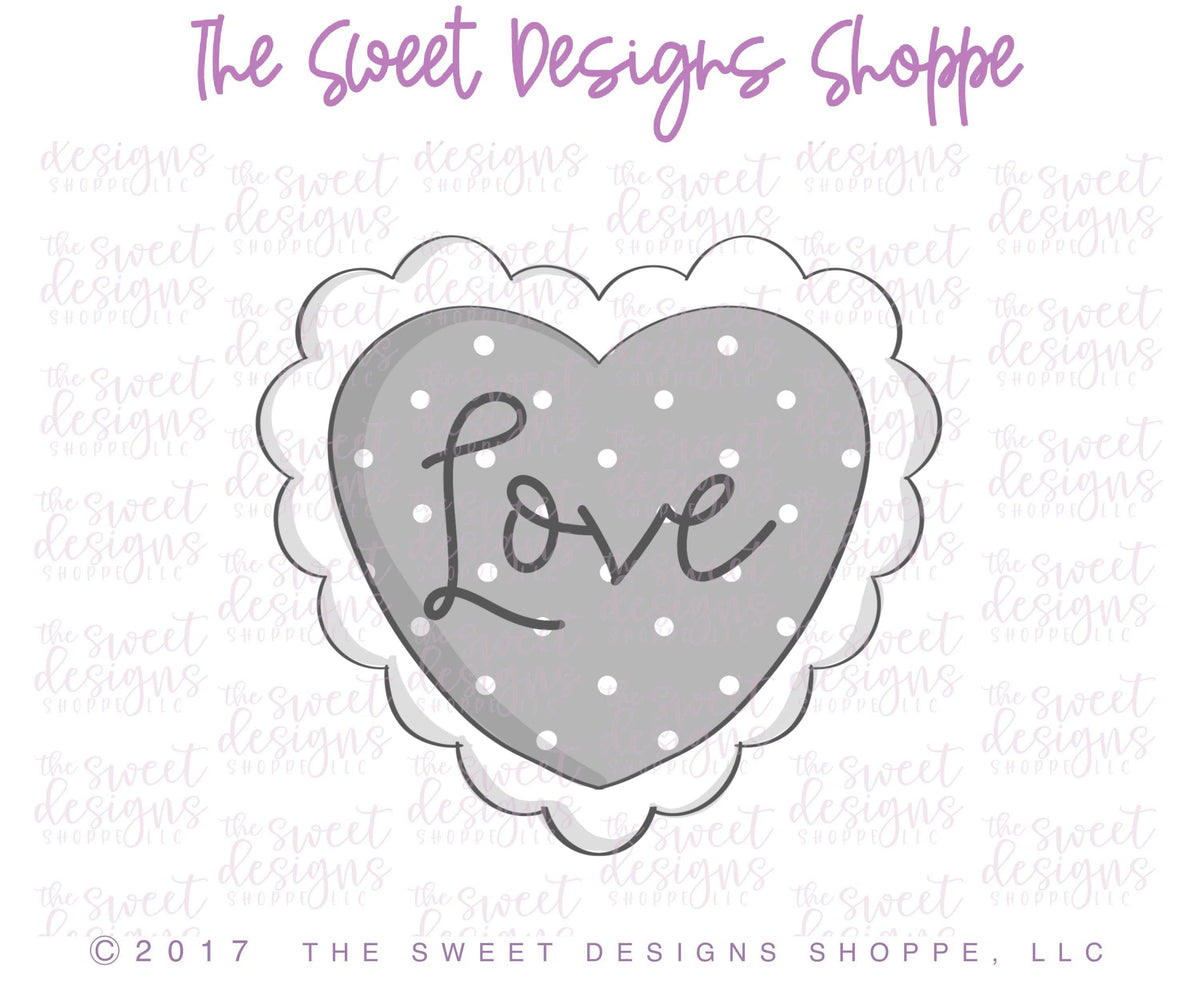 Cookie Cutters - 6 B's Creations: Teaching Partners Class - Sweet Treats - Set of 6 Mid Size Cookie Cutters - Online Class not included - The Sweet Designs Shoppe - TSDS - - 6b,6bs,6bscreations,ALL,beverage,beverages,Brittany Geil,Cookie Cutter,Food & Beverages,Food and Beverage,geil,online,Promocode,set,STL,valentine,Valentines,Valentines set