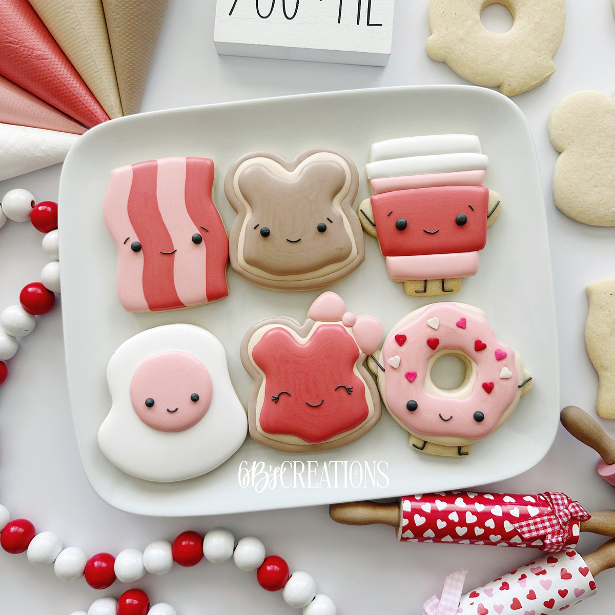Cookie Cutters - 6 B's Creations: Teaching Partners Class - We Go Together Like - Set of 6 Cutters - Online Class not Included - The Sweet Designs Shoppe - TSDS - - 6b,6bs,6bscreations,ALL,Brittany Geil,Cookie Cutter,couples,Cute Couples,food couples,geil,online,Promocode,set,sets,STL,valenteine,valentine,Valentines,Valentines couples,we go together