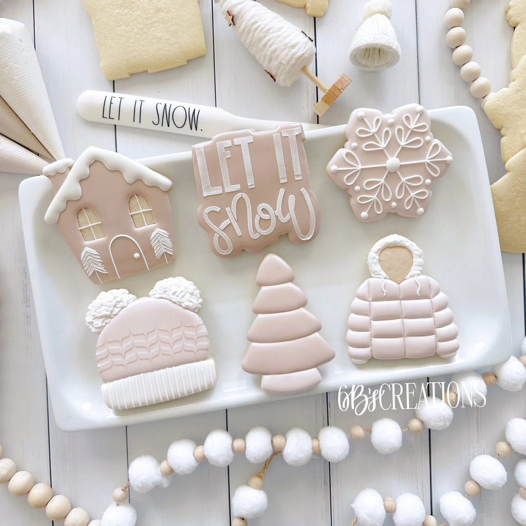 Cookie Cutters - 6 B's Creations: Teaching Partners Class - Woodland Winter - Set of 6 Cookie Cutters - Online Class not Included - The Sweet Designs Shoppe - TSDS - - 6b,6bs,6bscreations,ALL,Brittany Geil,Christmas,Christmas / Winter,Christmas Cookies,class,Cookie Cutter,geil,lemon,let it snow,online,Promocode,set,sets,STL,Teaching partners,Winter,Winter classes,Winter wonderland