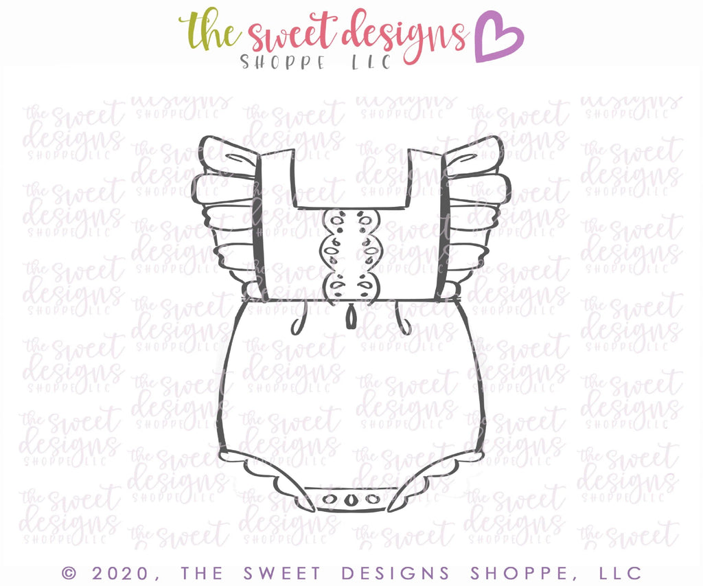 Cookie Cutters - 6B's Creations “Baby Girl” Class Cookie Cutters Set - Set of 5 Cookie Cutters - Online Class not included. - The Sweet Designs Shoppe - TSDS - - 6b,6bs,6bscreations,ALL,Baby,Baby / Kids,Baby Bib,Baby Dress,baby girl,baby rattle,baby shower,Baby Swaddle,Brittany Geil,class,Cookie Cutter,geil,Onesie,online,onsie,Promocode,set,sets,STL